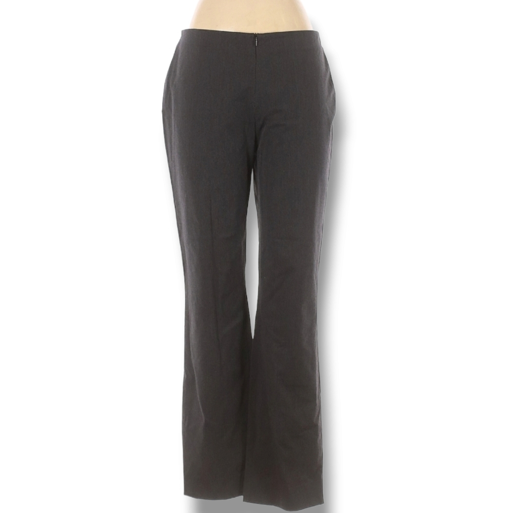 Tanner Dress Pants Size 8 Charcoal Gray Boot Cut Zip Front Stretch Work Office‎